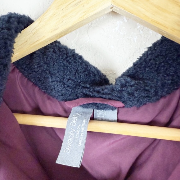 Sweaty Betty Urban Sherpa Hooded Vest Size 8 - Picture 3 of 6